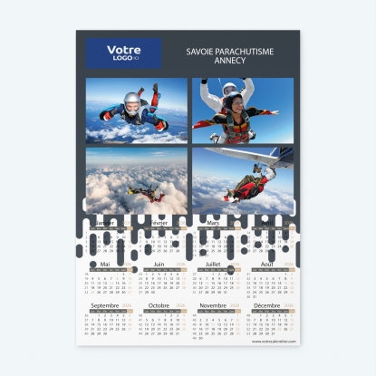 Calendrier photo une page XL