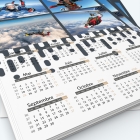 Calendrier photo une page XL - Grille calendaire personnalisable