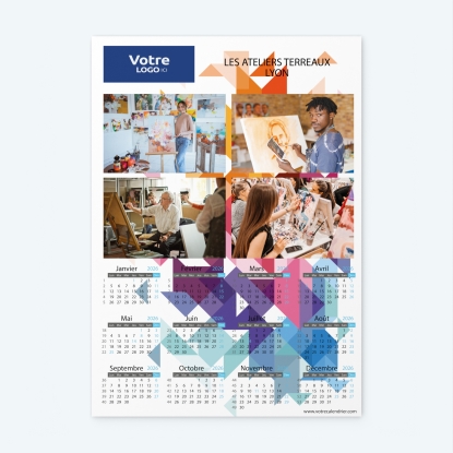 Calendrier photo une page XL