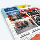 Calendrier photo une page XL - Nombre de photos, logos et texte illimité