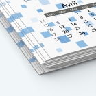 Calendrier photo deux pages XL - Papier épais rigide 400 g/m2