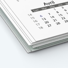 Calendrier photo deux pages XL - Papier épais rigide 400 g/m2