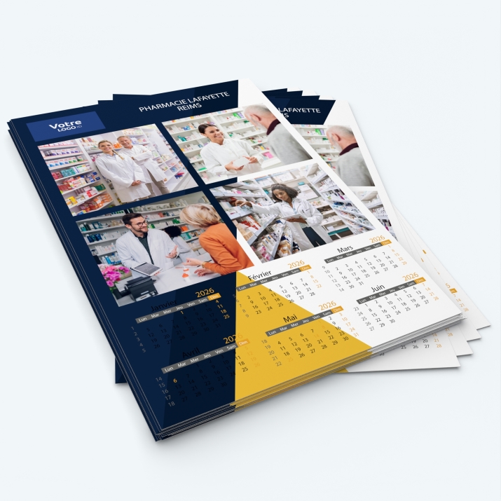 Calendrier photo deux pages XL - Minimum de commande : 25 exemplaires