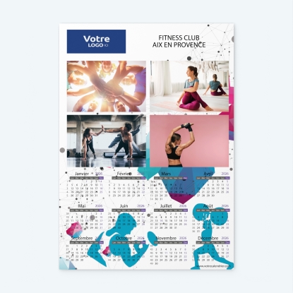Calendrier photo une page XL