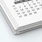 Calendrier photo une page - Papier épais rigide 400 g/m2