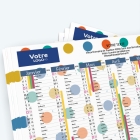 Calendrier de poche CLASSIC - Nombre de photos, logos et texte illimité