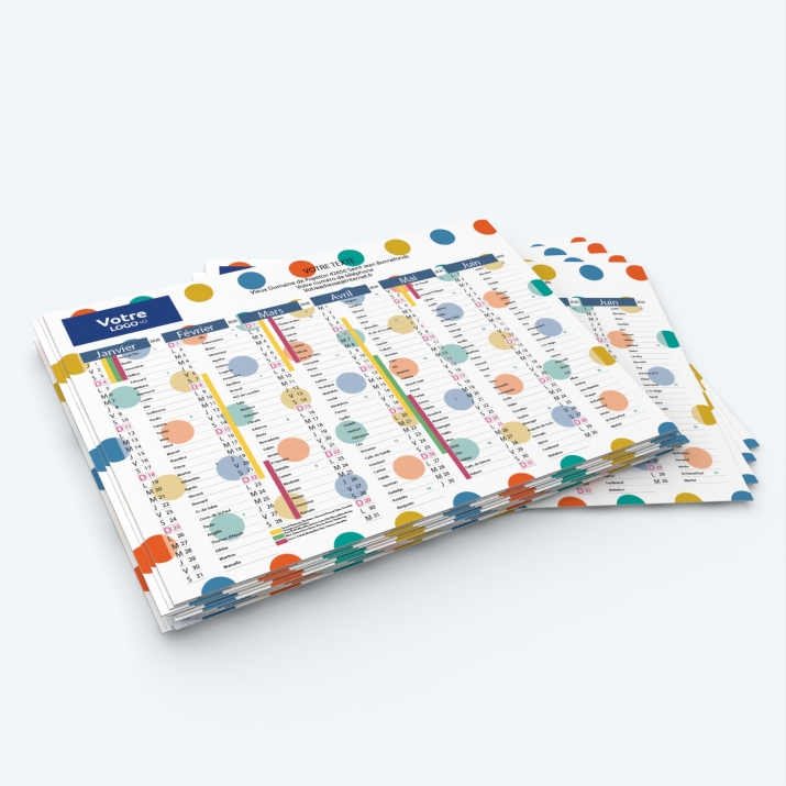 Calendrier de poche CLASSIC - Minimum de commande : 25 exemplaires