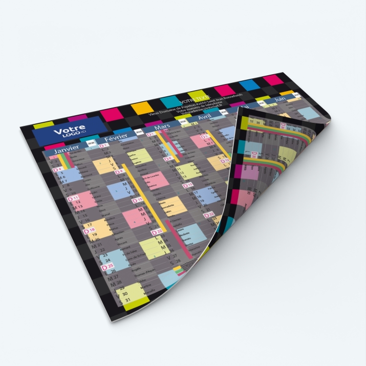 Calendrier de poche CLASSIC - Impression recto/verso