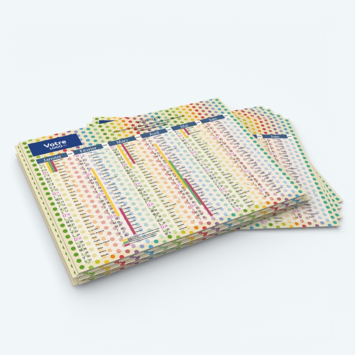 Calendrier de poche CLASSIC - Minimum de commande : 25 exemplaires