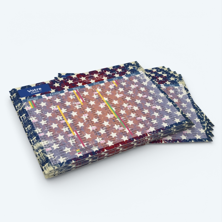 Calendrier de poche CLASSIC - Minimum de commande : 25 exemplaires