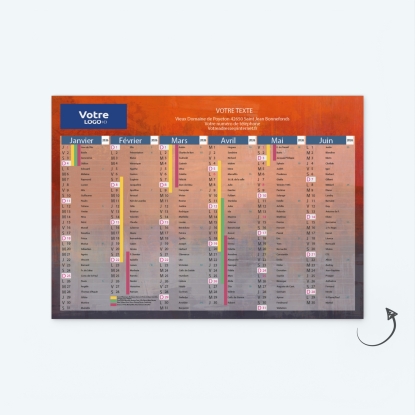 Calendrier de poche CLASSIC