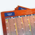 Calendrier de poche CLASSIC - Nombre de photos, logos et texte illimité