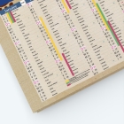 Calendrier de poche CLASSIC - Grille calendaire personnalisable