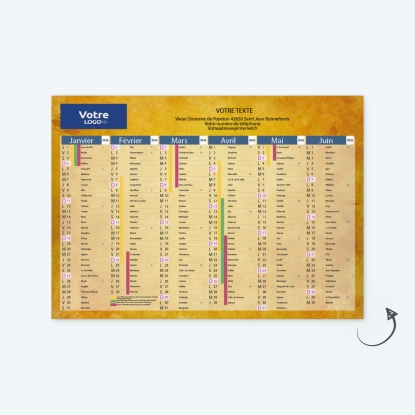 Calendrier de poche CLASSIC