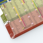 Calendrier de poche CLASSIC - Grille calendaire personnalisable