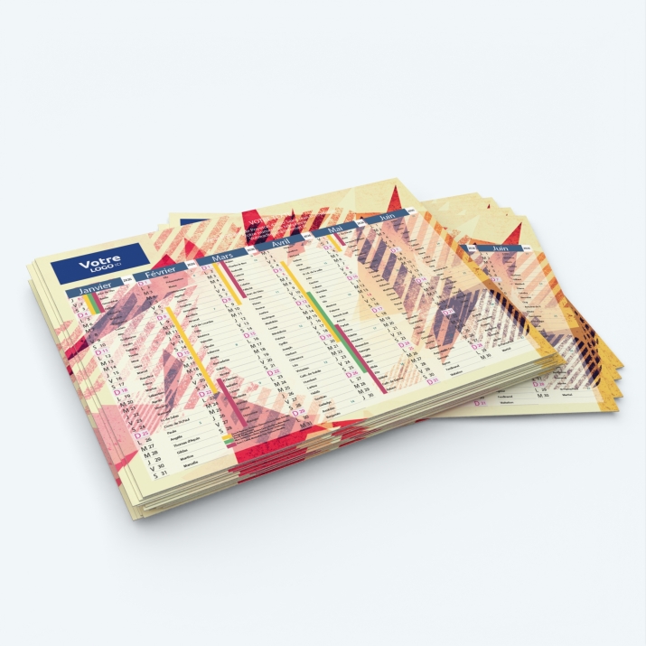 Calendrier de poche CLASSIC - Minimum de commande : 25 exemplaires