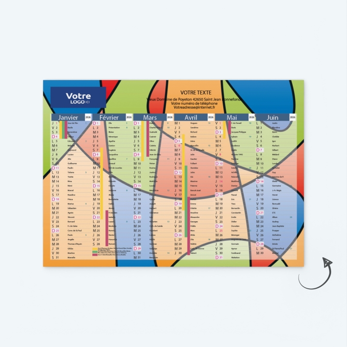Calendrier de poche CLASSIC
