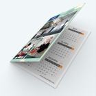 Calendrier de poche DOUBLE - Avant et dos entièrement personnalisables