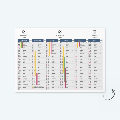 Calendrier de poche CLASSIC