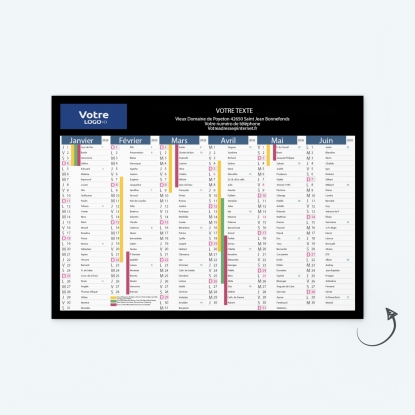 Calendrier de poche CLASSIC