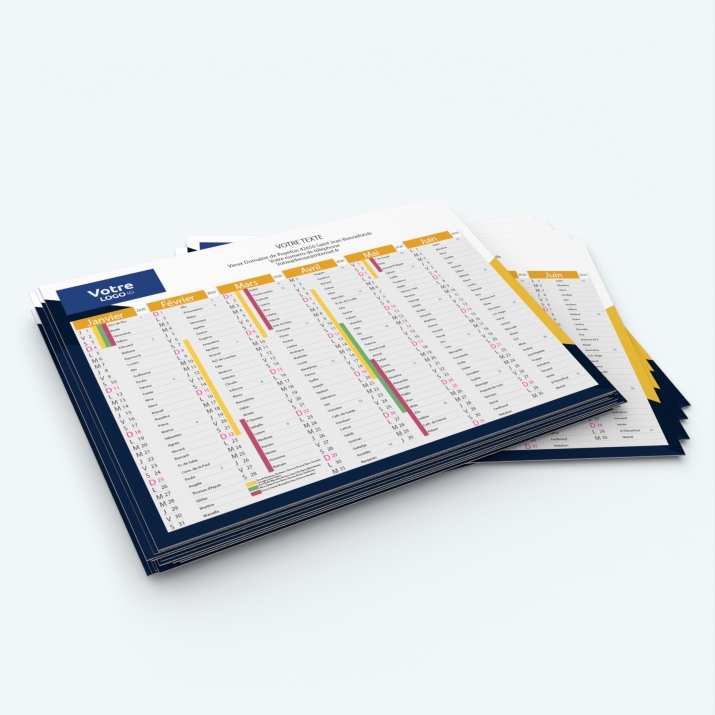 Calendrier de poche CLASSIC - Minimum de commande : 25 exemplaires