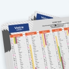 Calendrier de poche CLASSIC - Nombre de photos, logos et texte illimité