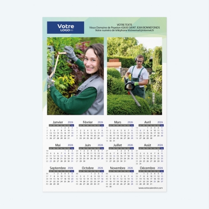 Calendrier Magnet (Aimanté)