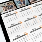 Carte calendrier photo - Grille calendaire 100% personnalisable