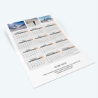 Carte calendrier photo - Intérieur personnalisable avec calendrier