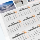 Carte calendrier photo - Grille calendaire 100% personnalisable