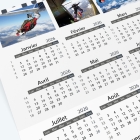 Carte calendrier photo - Grille calendaire 100% personnalisable