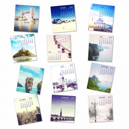 Calendriers magnetiques 12 planches