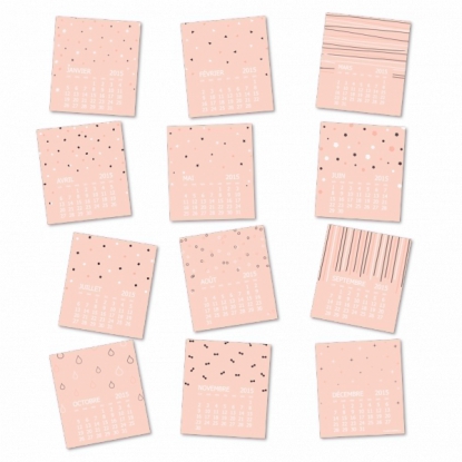 Calendriers magnetiques 12 planches