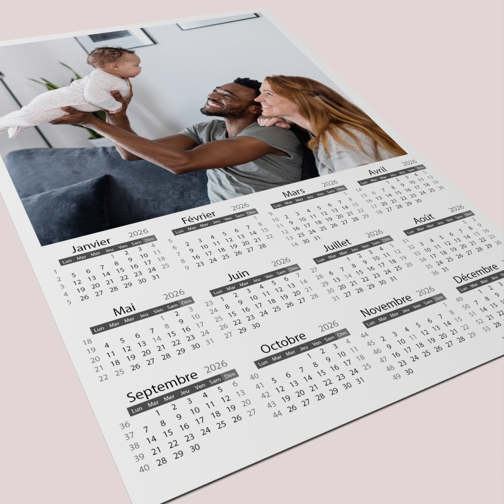 Calendrier poster photo