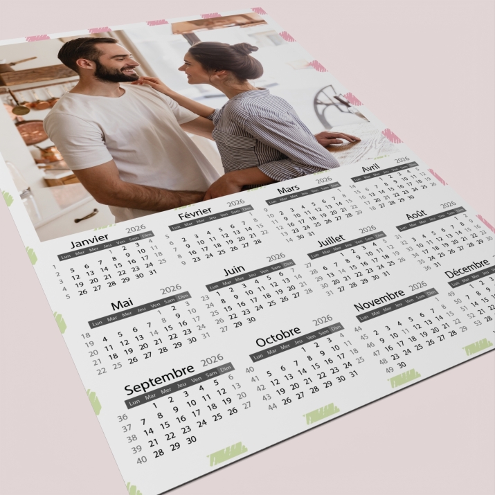 Calendrier poster photo