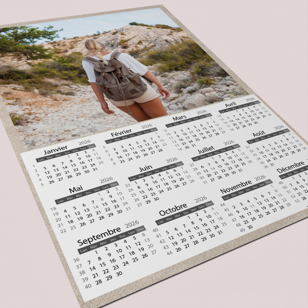 Calendrier poster photo