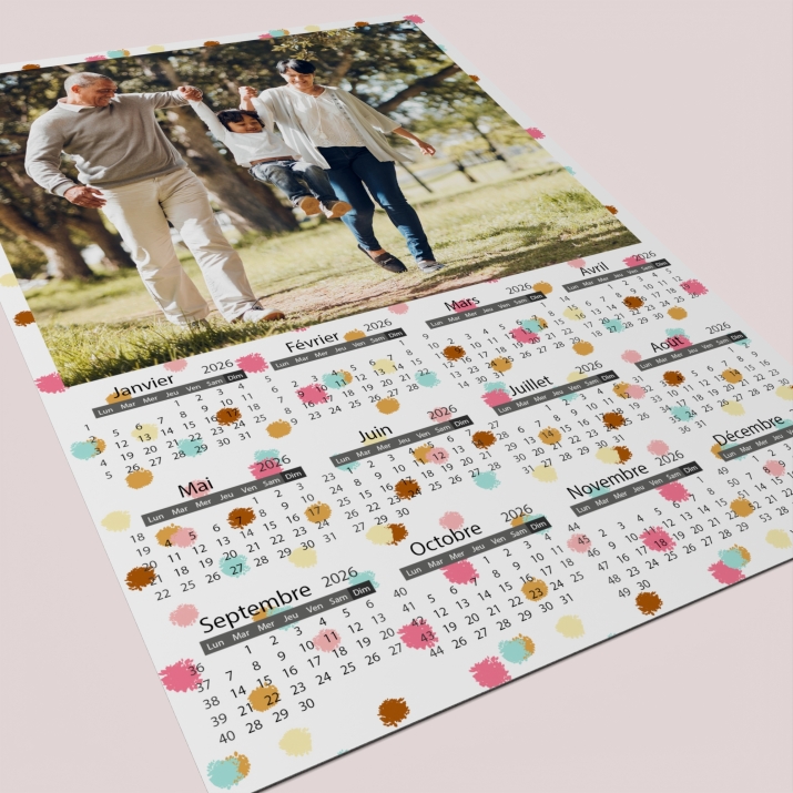 Calendrier poster photo