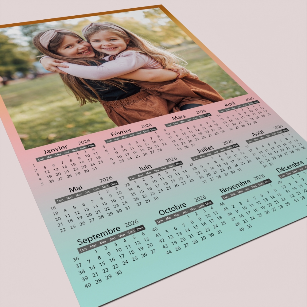 Calendrier poster photo