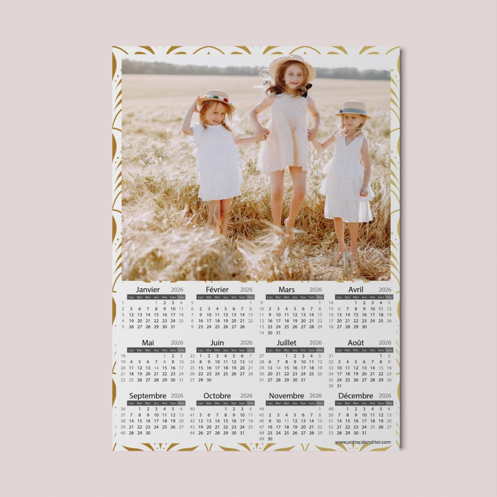 Calendrier poster photo