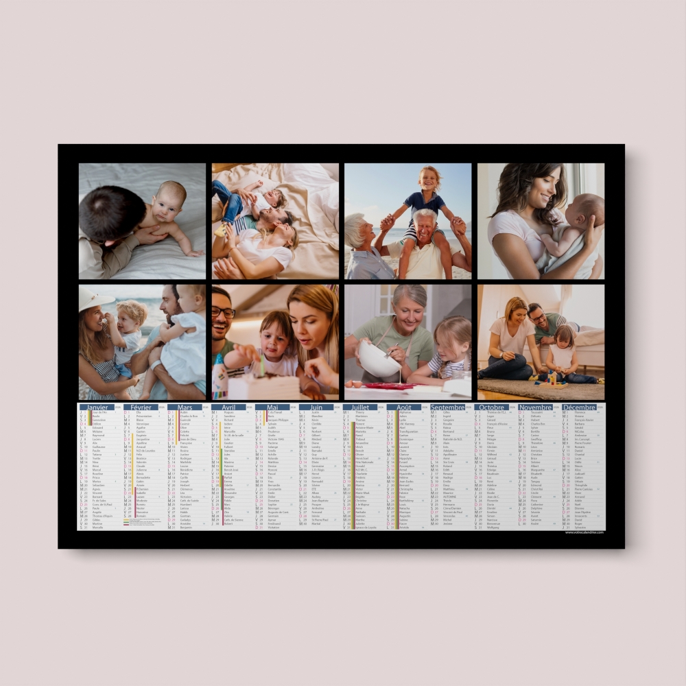 Calendrier photo bancaire