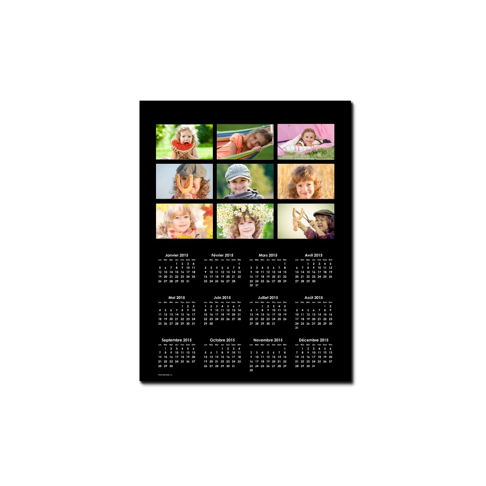 Calendrier poster photo Calendrier poster photo