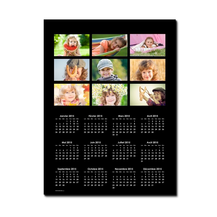 Calendrier poster photo Calendrier poster photo