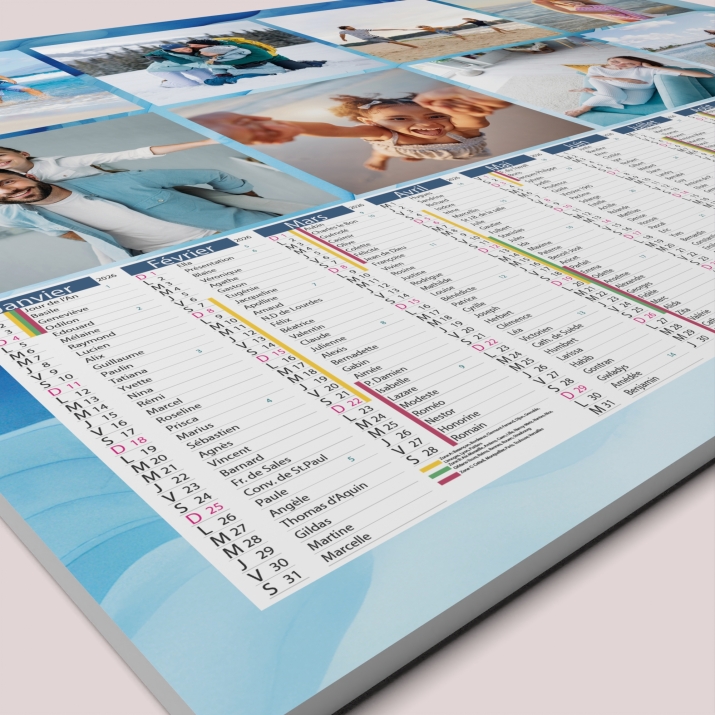 Calendrier photo bancaire