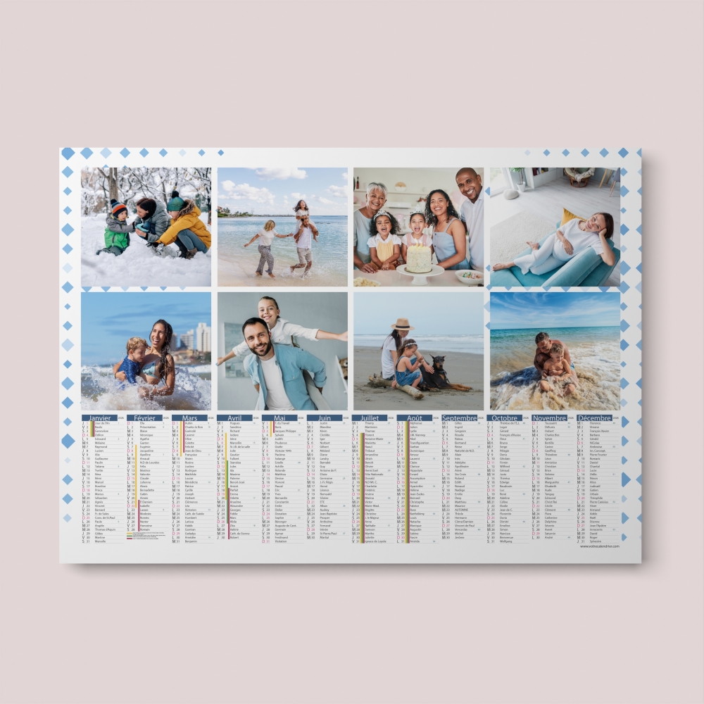 Calendrier photo bancaire