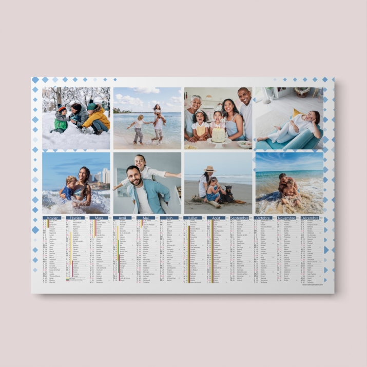 Calendrier photo bancaire