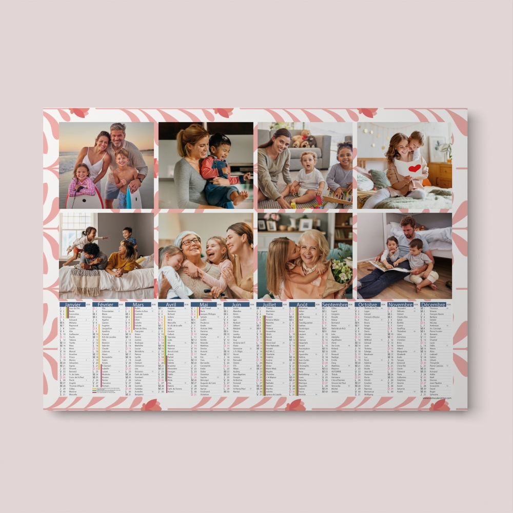 Calendrier photo bancaire
