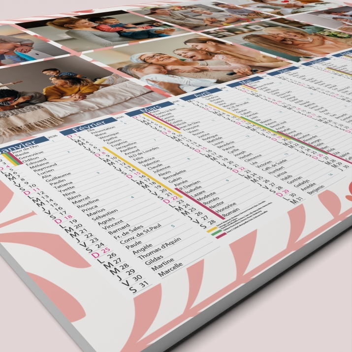 Calendrier photo bancaire