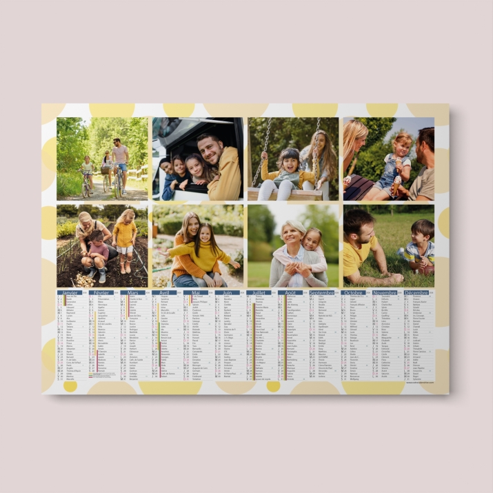 Calendrier photo bancaire