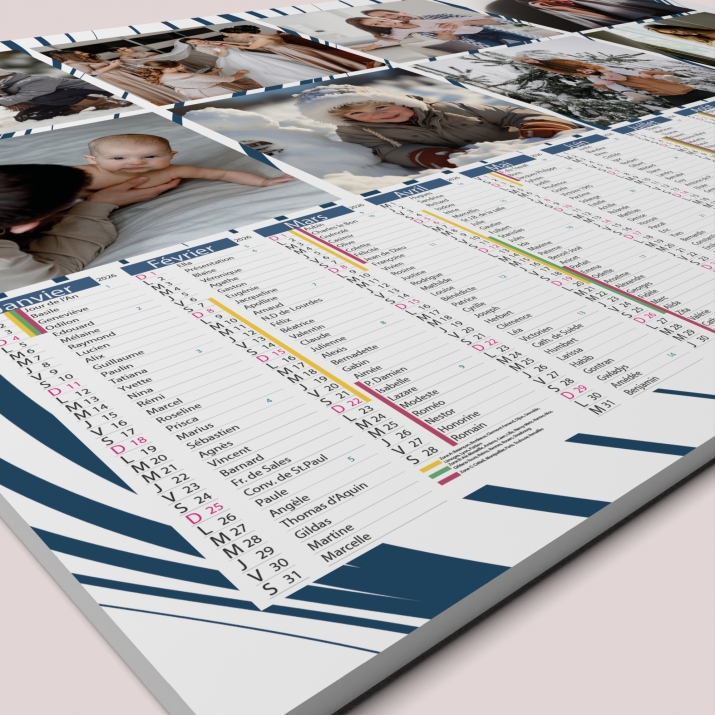 Calendrier photo bancaire