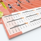 Calendrier photo Maillot de Athlétisme - Grille calendaire personnalisable